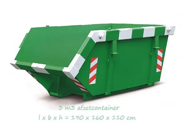 3 m³ afvalcontainer huren - goedkoop online bestellen
