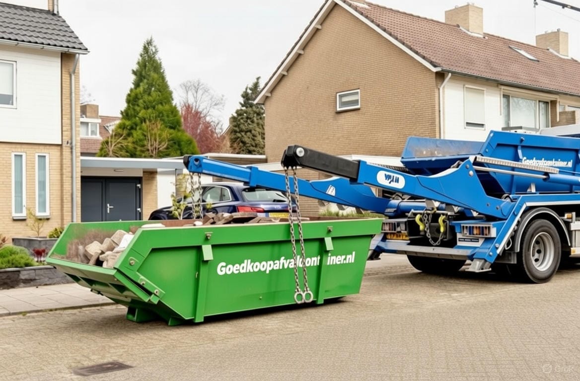 Vergunning voor een afvalcontainer op straat
