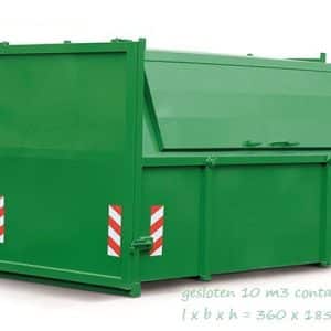 10m³ gesloten afvalcontainer